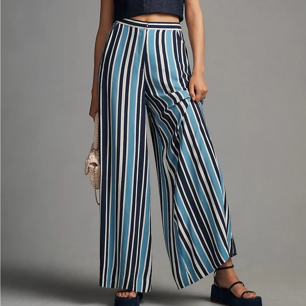 NWT Plenty by Tracy Reese Printed Wide-Leg Pants